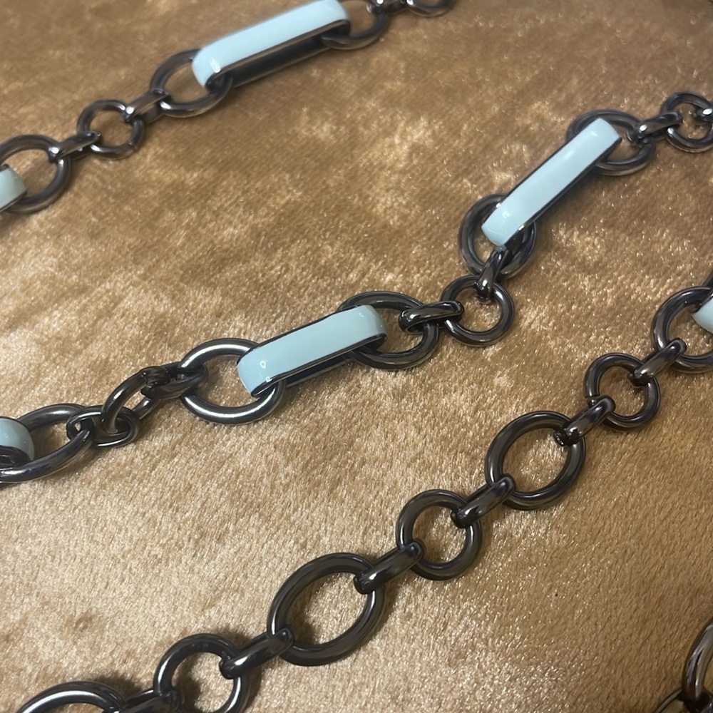 Aqua & Bronze Necklace